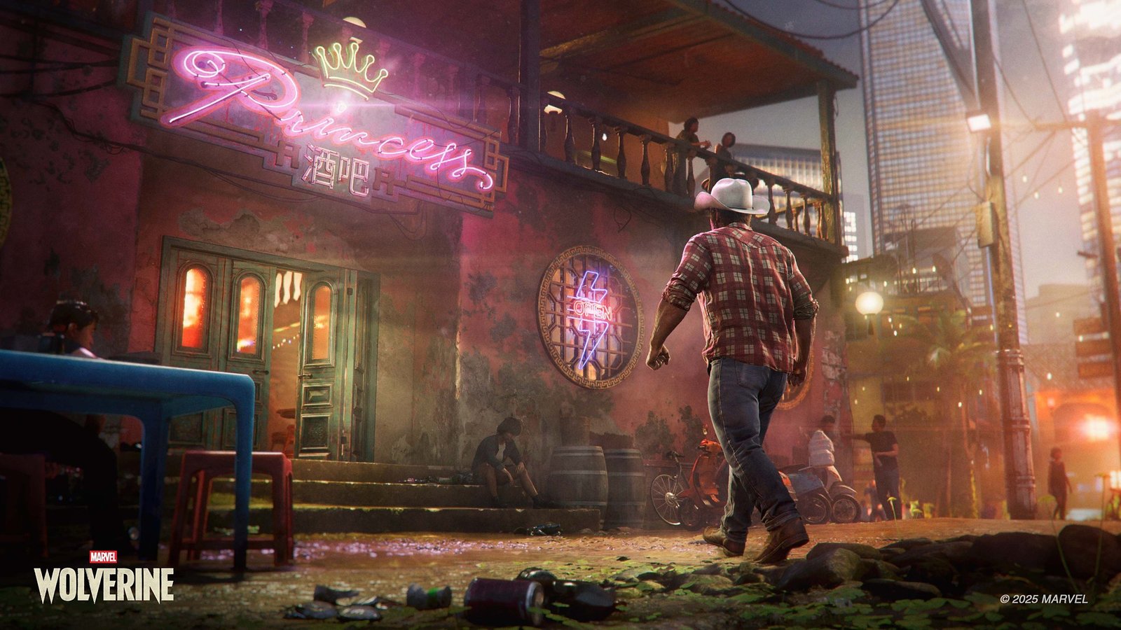 Logan entering a bar in Marvel’s Wolverine